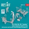 RESKIT RSF48-0162 PBY-5/5A/ OA-10A Catalina Engine maintenance platform (2 pcs) with service crew (5 pcs) for Revell/Monogram/Hasegawa kit (3D Printed) (1/48)